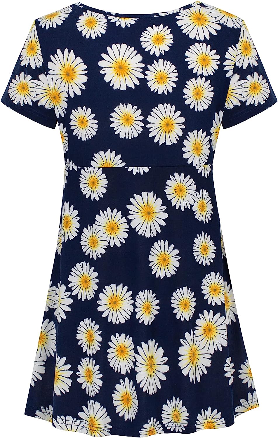Tencole Womens Short Sleeve Summer Tunic Tops for Leggings Loose Fit Hide Belly Shirts Empire Waist Casual Tops - Image 2
